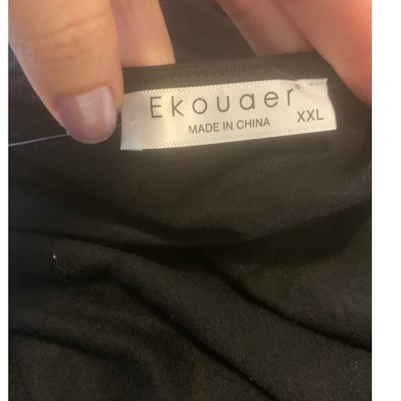 Ekouaer short sleeves 1/2 button mini dress size XXL - Picture 3 of 10